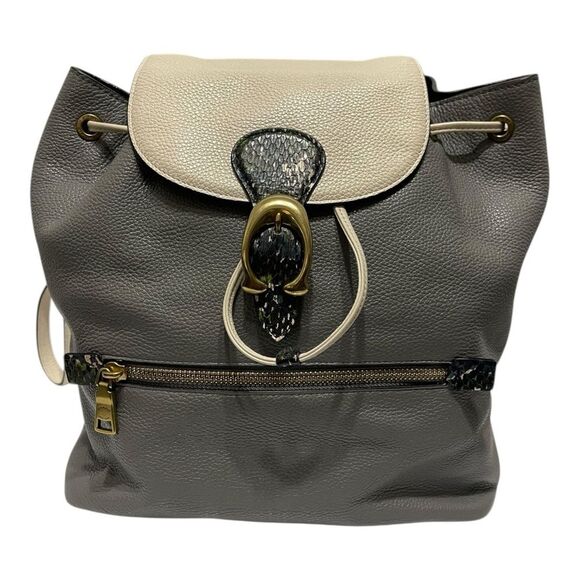 Coach Evie Backpack In Colorblock With Snakeskin Detail - Picture 1 of 12